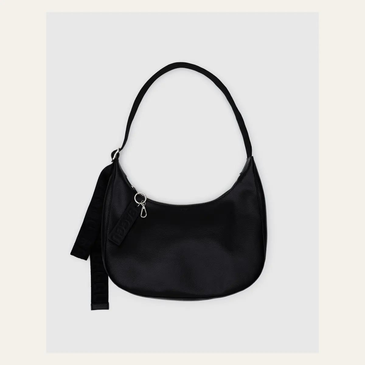 Medium Recycled Leather Crescent Bag official product image
